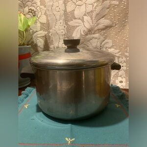 ✨⚡️💥 Vantage Farberware 4 Quart Stock Pot Aluminum Clad Stainless Steel USA